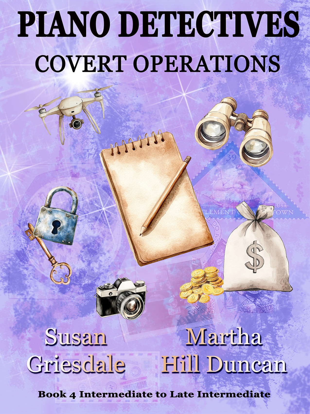 Cover of Piano Detectives Book 4 – Covert Operations by Susan Griesdale